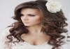 Фото Свадебная прическа с волосами на заколках