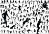 Фото Скульптуры(силуэты) из металла людей спортсменов, животных, птиц, итп.