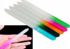 Фото Стеклянная цветная пилочка для ногтей 14см