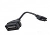Фото Микро USB OTG кабель черный 14см