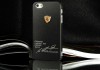 Фото Алюминиевая накладка для iPhone 5/5S "Ferrari" (золотая, черная)