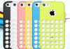 Силиконовая накладка для iPhone 5С с отверстиями - 6 цветов