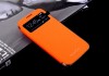 Фото Чехол обложка с окном для Samsung Galaxy S4 i9500 (оранжевый)