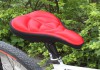 Фото Анатомическая накладка на сидение велосипеда красная