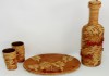 Береста и камни - авторский набор Рябина для крепких напитков из 4 предметов