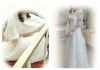 Фото Свадебное платье с фатой и шубкой-накидкой. Цвет - айвори