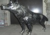 Фото Волк скульптурный из металла.