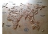 Фото Карта мира барельеф