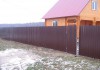 Фото Забор из профнастила, ворота, калитки.