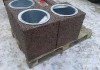 Фото Урна по технологии мытый бетон