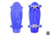 Скейтборд Pennyboard Classic 22&quot; со светящимися колесами синий