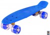 Фото Скейтборд Pennyboard Classic 22" со светящимися колесами синий