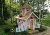 Фото Детский игровой домик из дерева