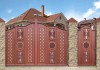 Фото Кованые ворота для загородного дома. Различные варианты.
