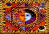 Картина на кедровой плитке 'Луна и Солнце' написана на экологичной кедровой плитке