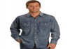 Продам джинсовую рубашку Wrangler большого размера