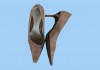 Туфли женские замшевые светло-коричневые из Италии
