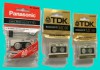 Микрокассеты Panasonic MC60, TDK MC90 и Sony MC60 для диктофонов и автоответчиков