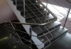 Фото Перила лестничные ограждения из нержавейки стеклянные козырьки