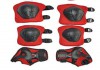 Комплект защиты (наколенники, налокотники, перчатки), красный