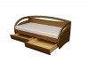 Фото Угловая кровать с ящиком или доп. спальным местом