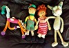 Фото Детские мягкие игрушки, связанные из ниток