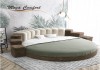 Фото Круглая интерьерная кровать «Донжон»
