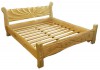 Фото Дубовая двухспальная кровать.