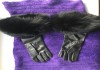 Фото Перчатки новые versace италия кожа черные мех лиса песец двойной размер 7 7,5 44 46 s m
