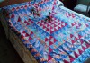 Фото Лоскутное одеяло ручной работы, с иголочки