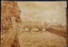 Подляский Юрий. Вид на Прачечный мост через реку Фонтанку. CCCР, Ленинград, 1957 г.