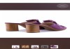 Фото Сабо loriblu италия размер кожа сиреневые фиолетовые каблук босоножки обувь женская лето