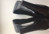 Фото Ботфорты сапоги новые ferre италия размер черные замша мех енот на потформе каблук