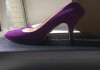 Туфли новые prada италия размер замша сиреневые фиолетовые платформа каблук шпилька вн