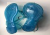 Фото Сланцы сандалии новые casadei италия размер голубые силикон стразы сваровски кристаллы swarovski