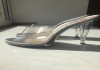 Босоножки сабо echo hollywood размер силикон прозрачные платформа каблук кожа стелька кожаные жен