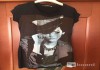 Фото Платье туника gaudi м 46 44 s чёрная принт рисунок бисер нашит футболка сарафан топ одежда женская м