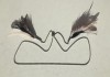 Фото Колье цепочка цепь бижутерия украшение перья чёрные розовые мода стиль бренд тренд 42 44 46 48 40