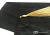 Фото Пояс лента ткань черный кисти золото аксессуар ремень стиль мода бренд тред 44 46 48 42 женский