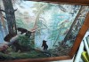 Фото Картина Утро в сосновом лесу, холст, масло, художник Шишкин, старая, копия