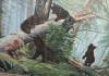 Фото Картина Утро в сосновом лесу, холст, масло, художник Шишкин, старая, копия