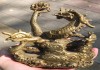 Фото Бронзовая статуэтка Змей Горыныч, цельнолитая бронза