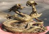 Фото Бронзовая статуэтка Змей Горыныч, цельнолитая бронза