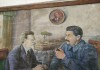 Картина Сталин и Калинин, холст, масло, НХ 1930е гг