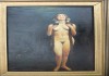 Картина Ева в саду Эдема, холст наклеенный на оргалит, масло, НХ