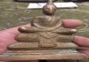 Фото Бронзовая статуэтка Будды, высота 12 см, старая