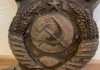 Фото Чугунная железнодорожная эмблема СССР, чугун, ранние советы