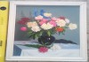 Картина Букет красивых цветов, оргалит, масло, х-к Аманатов