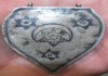 Фото Серебряное украшение в форме сердца, высокопроброе серебро, эмали, царская Россия, Кавказ