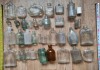 Фото Стеклянные флаконы парфюм, пузырьки, коллекция, старинные